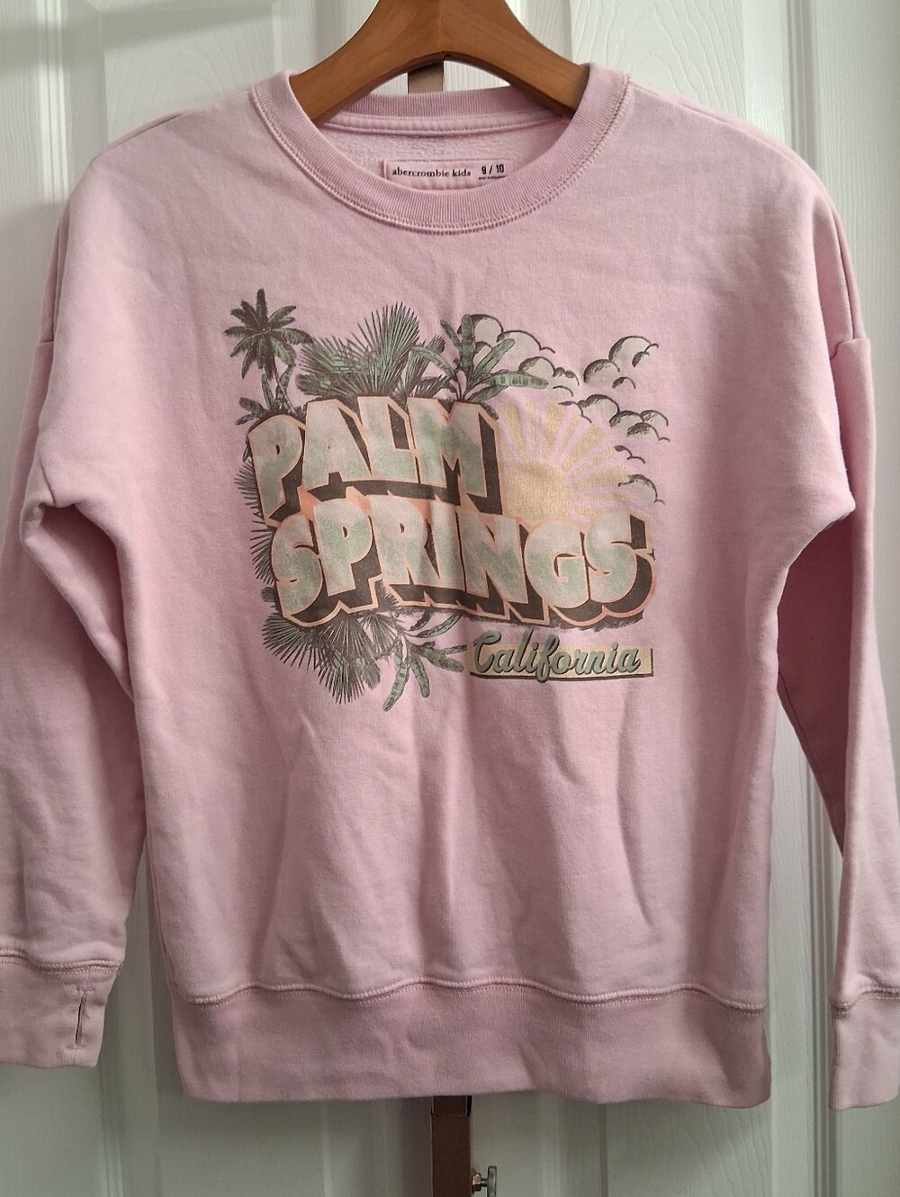 Abercrombie Kids Pink Palm Springs Sweatshirt 9/10